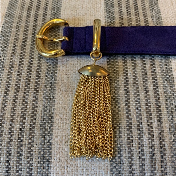 Vintage Escada Suede Belt with Tassel - Picture 5 of 5